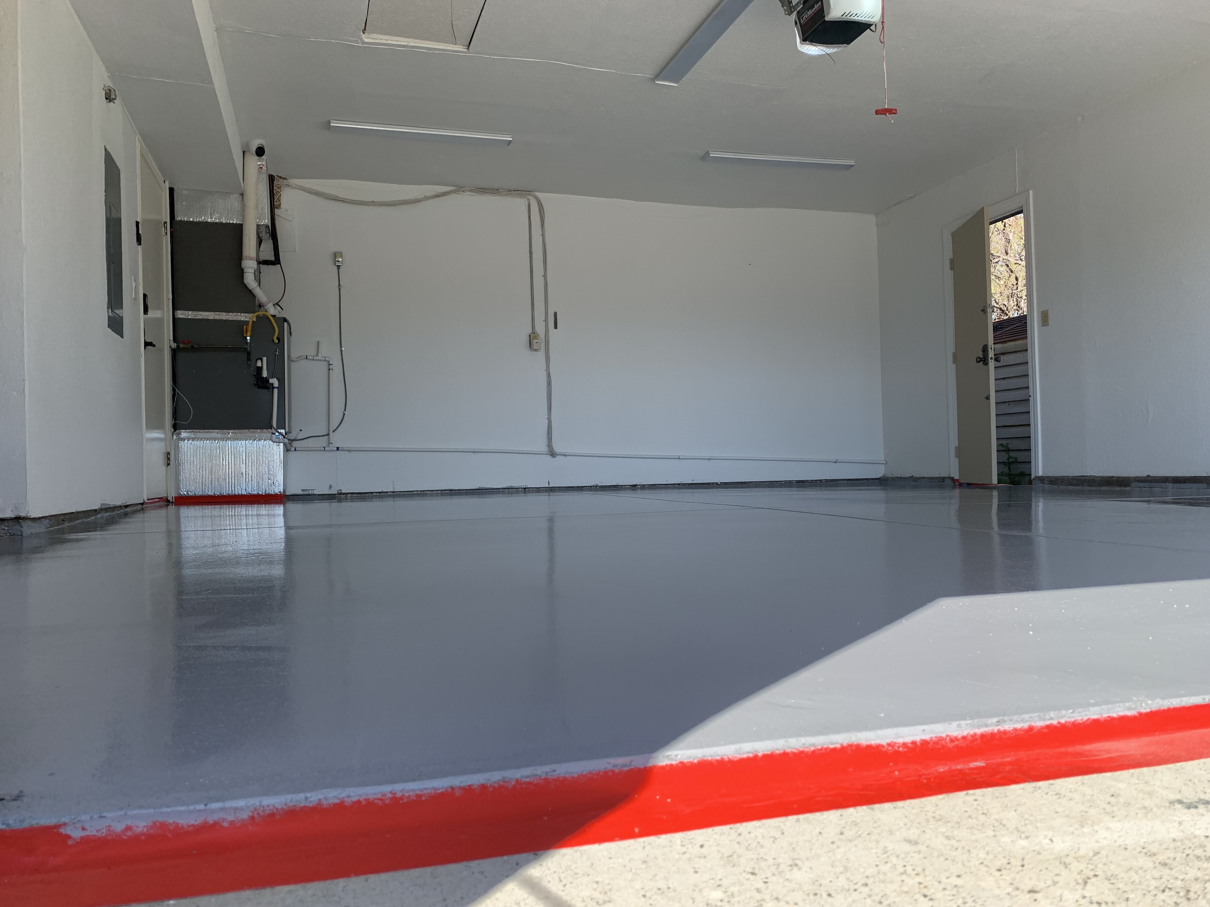 After — Fremont concrete floor finished with solid color epoxy