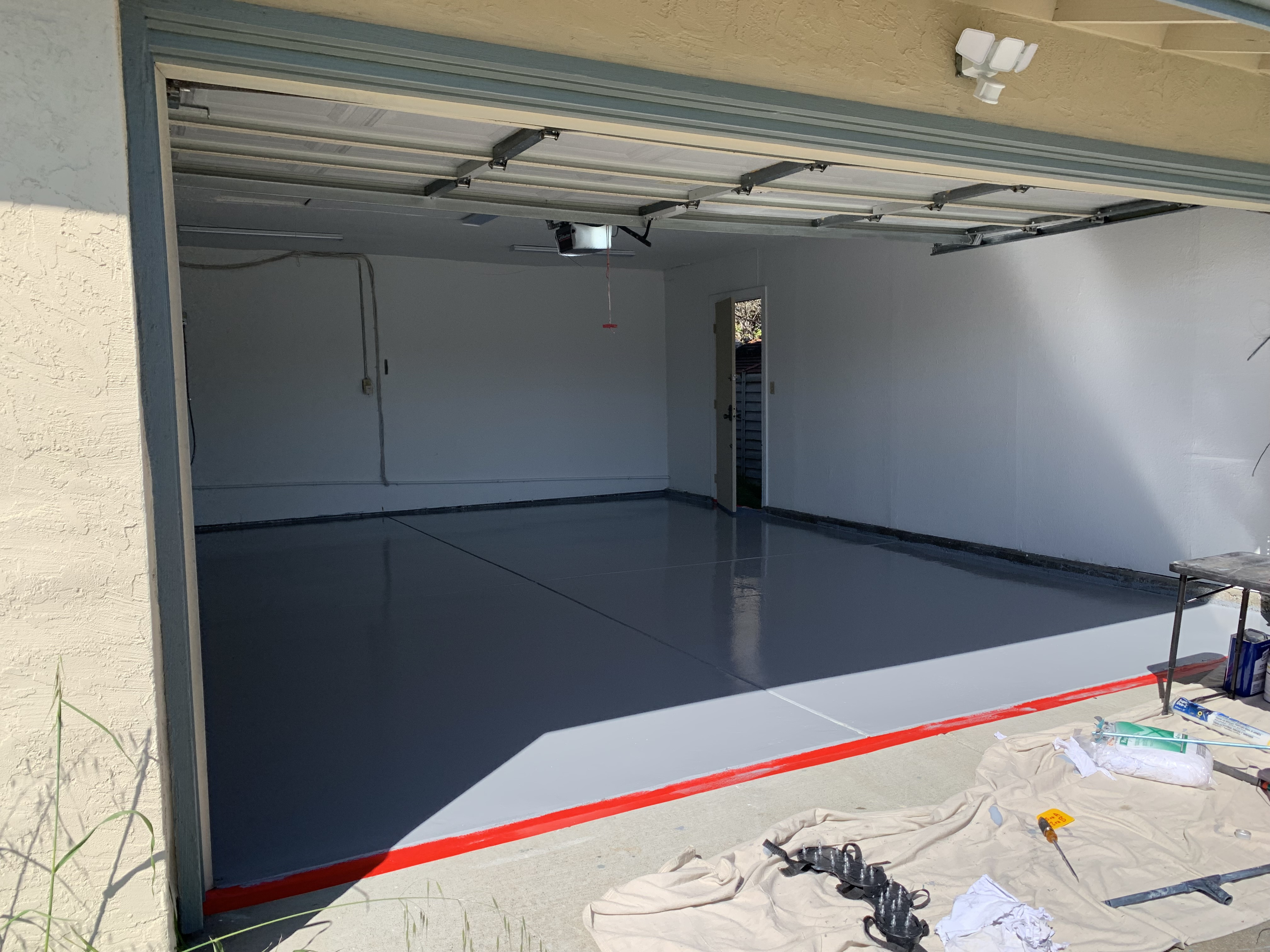 After — Fremont epoxy coating finished with uniform color and clean edges