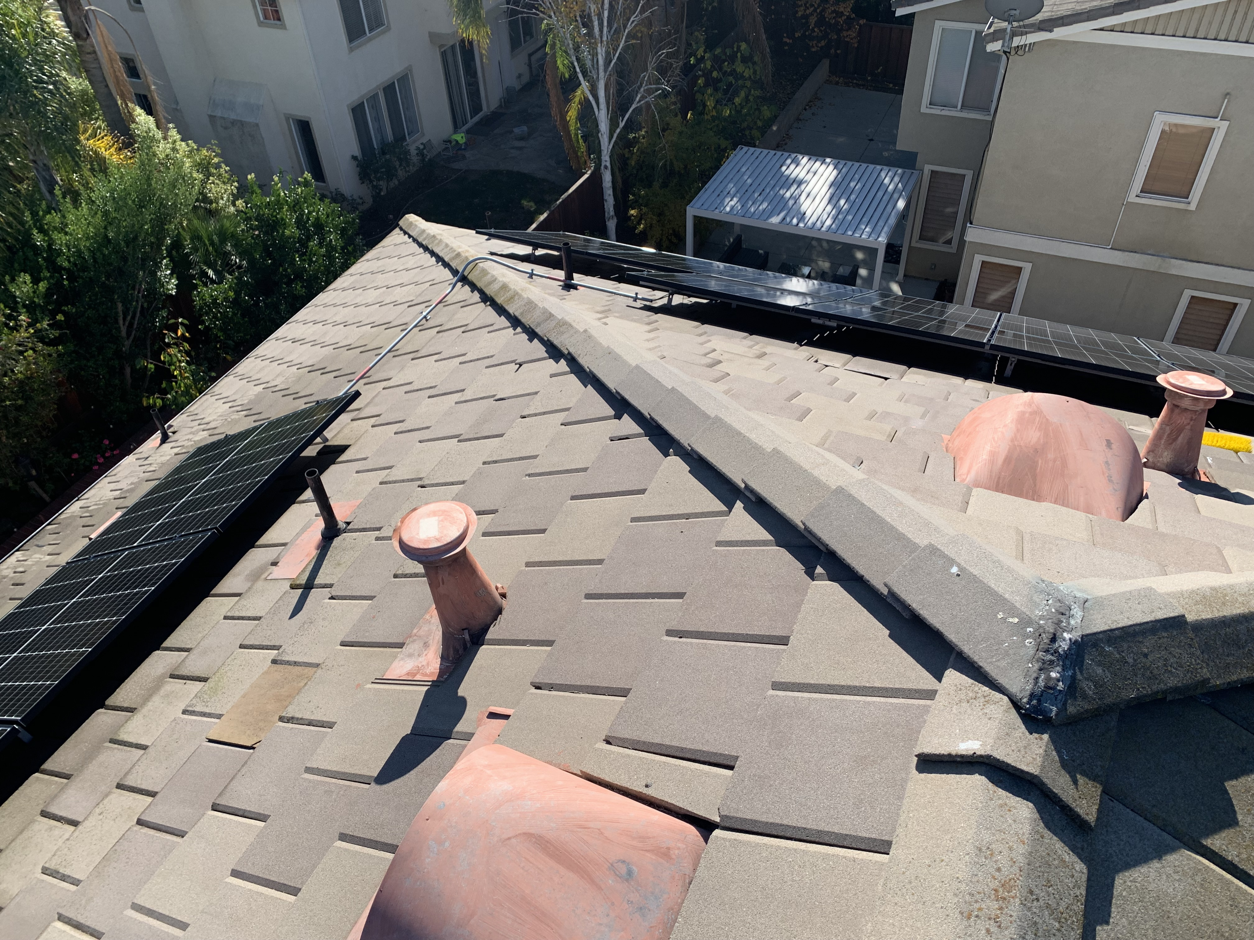 After — Livermore solar panels with dust and pollen fully cleared