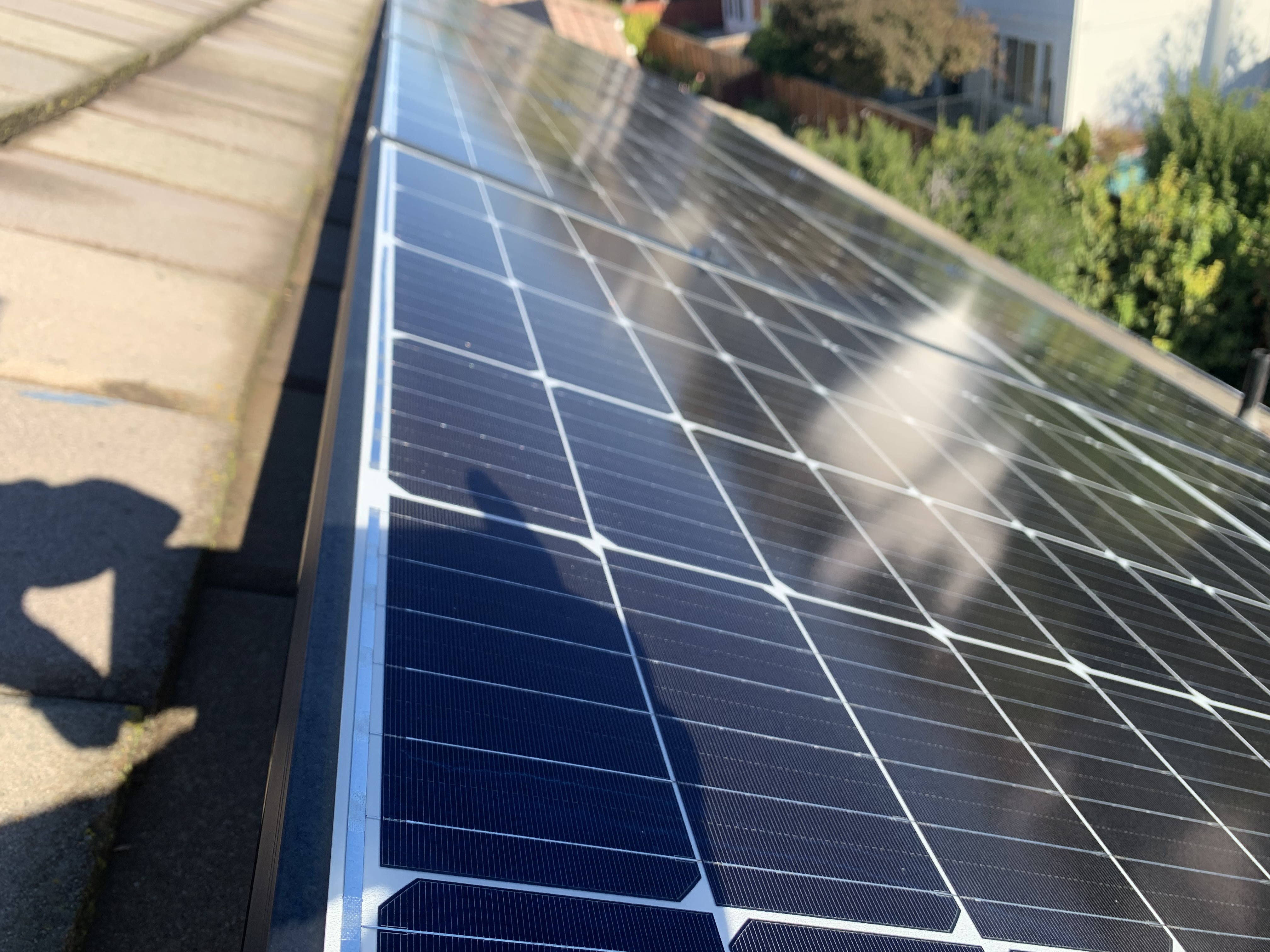 After — Livermore solar panels spot-free after deionized rinse