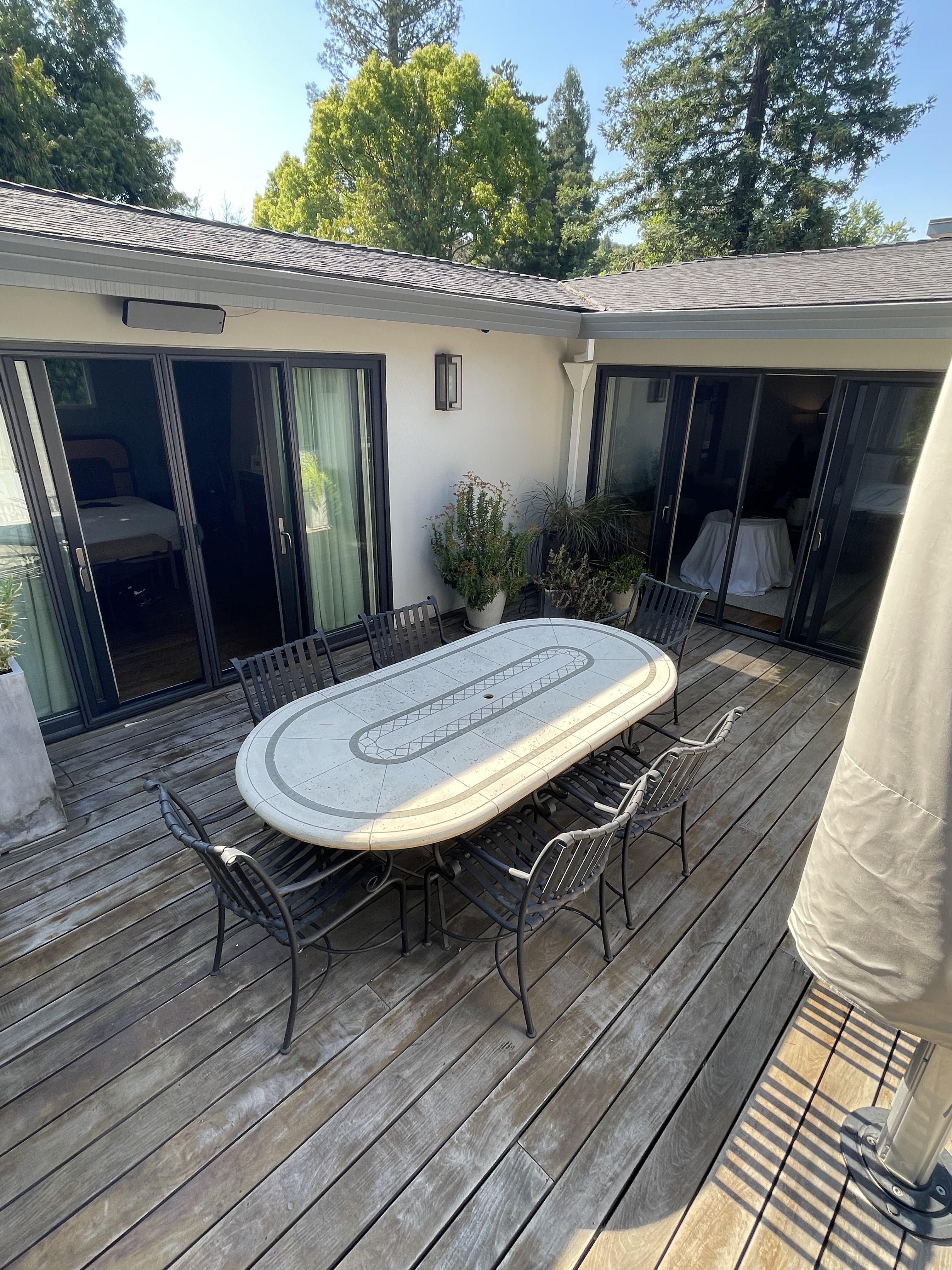 Before — Los Gatos ipe hardwood deck silver-grey from oxidation and neglect