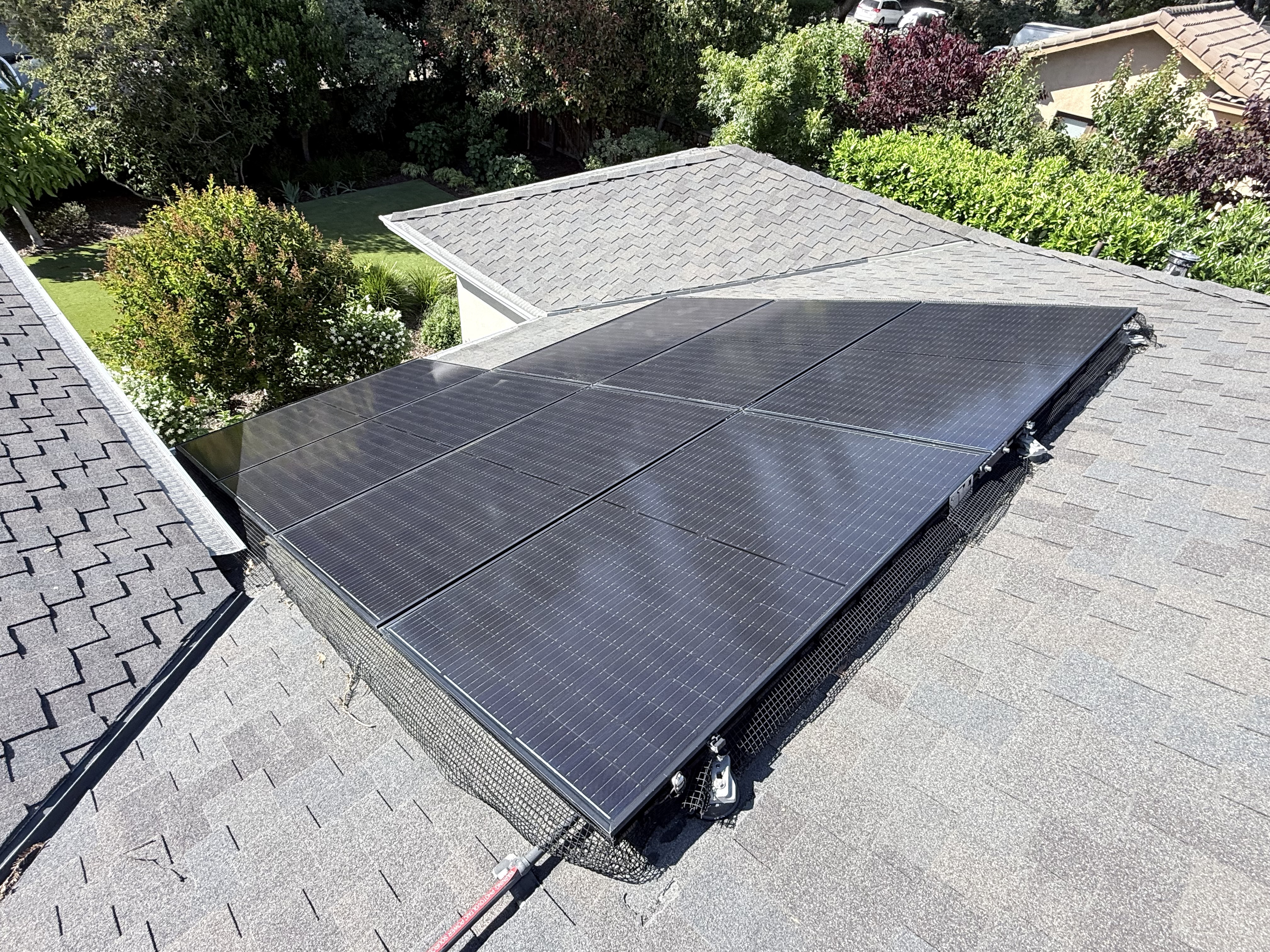 After — Menlo Park solar panels with bird droppings fully removed