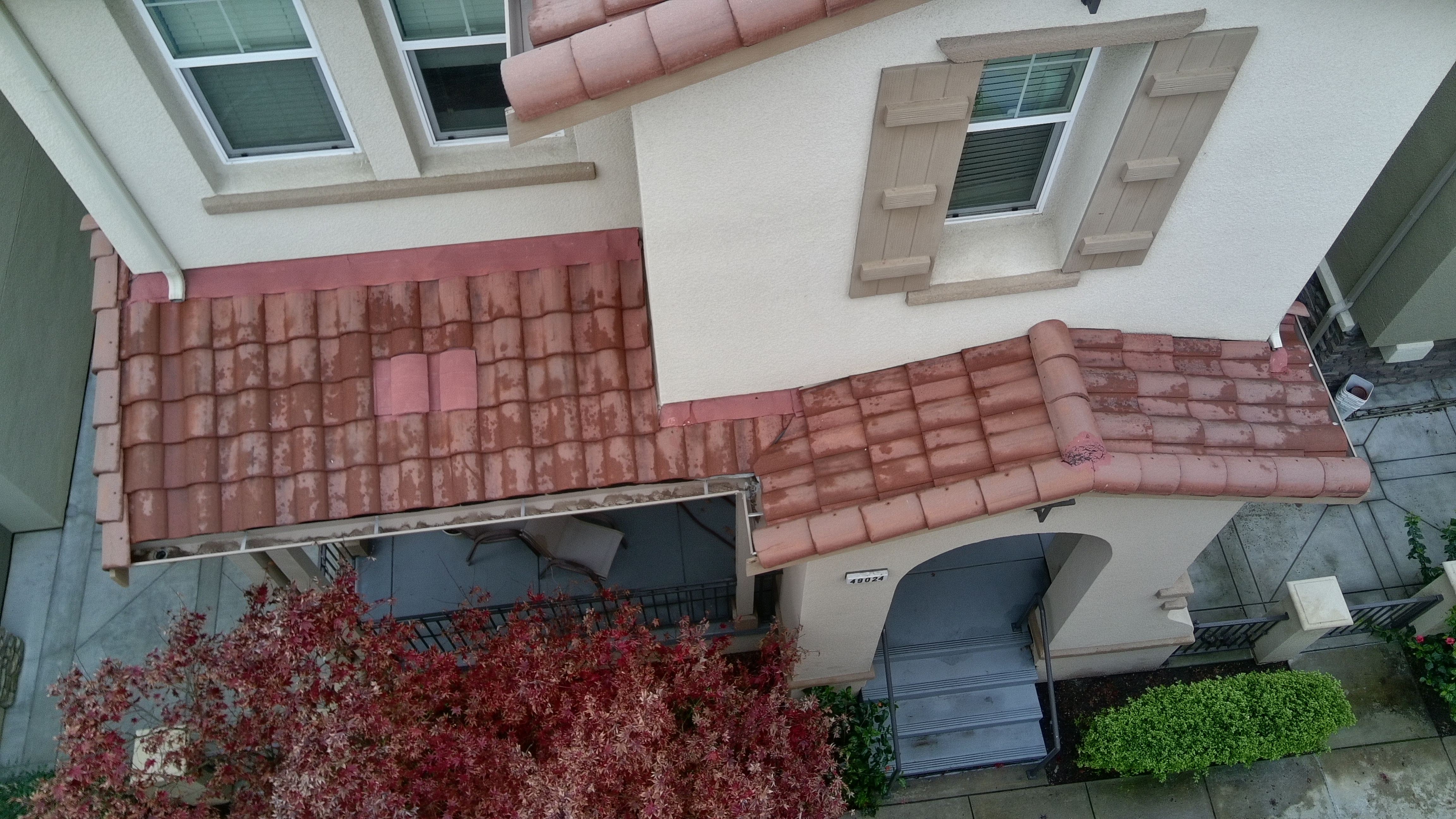 After — Milpitas roof final result, ridge line clean, algae eliminated