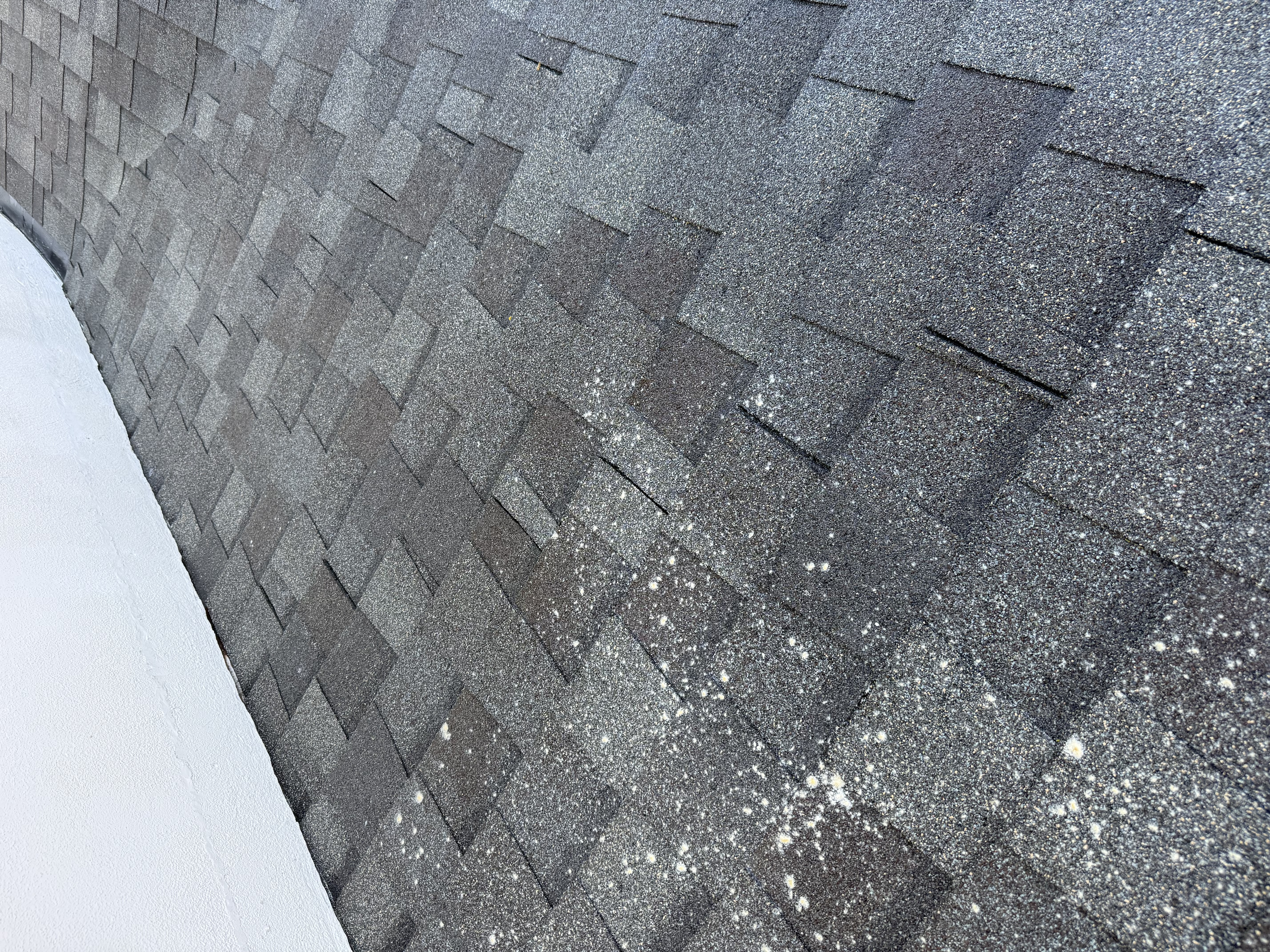 After — Mountain View shingle roof after soft wash and zinc strip install