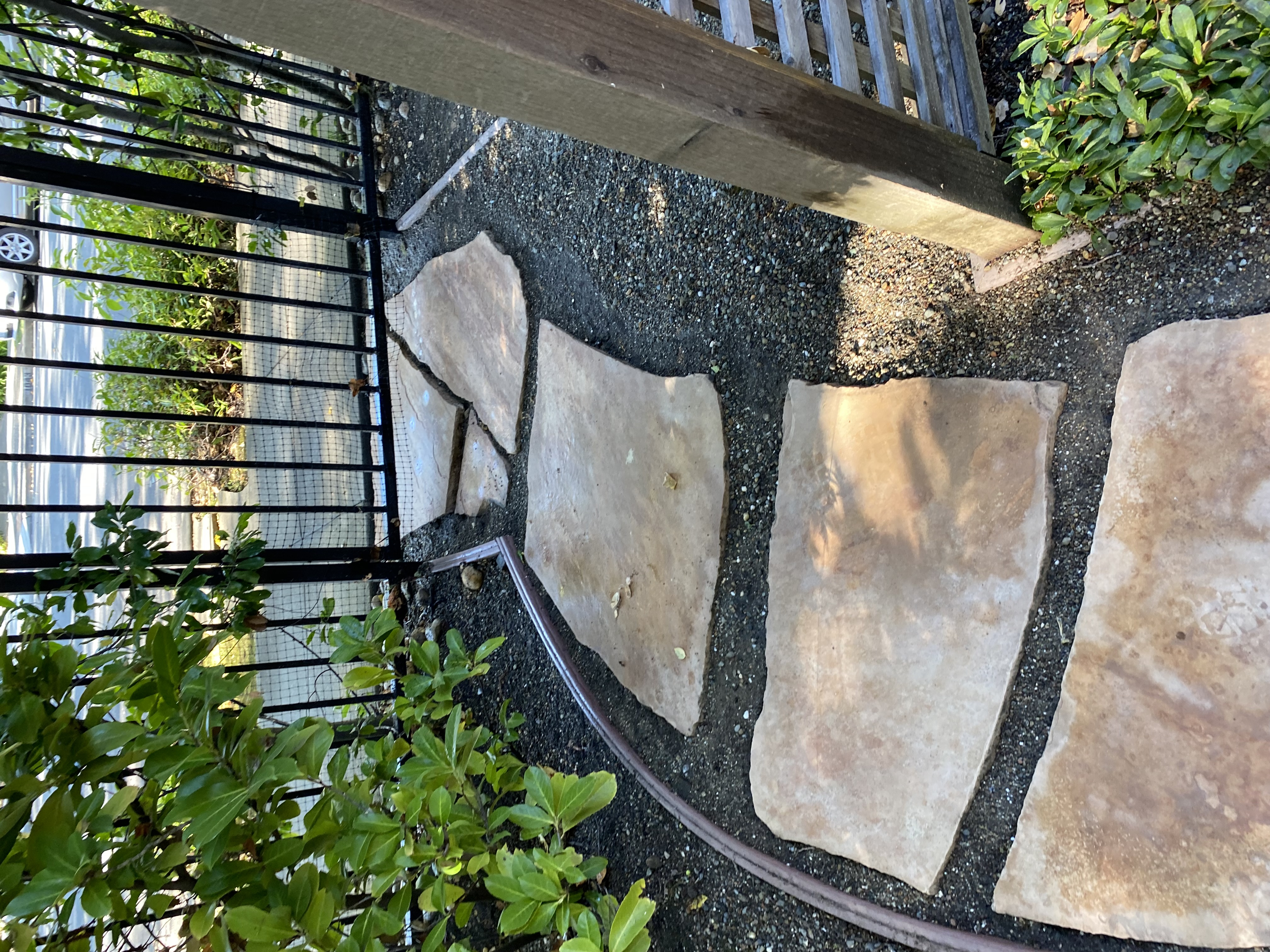 After — Palo Alto concrete driveway pressure washed clean