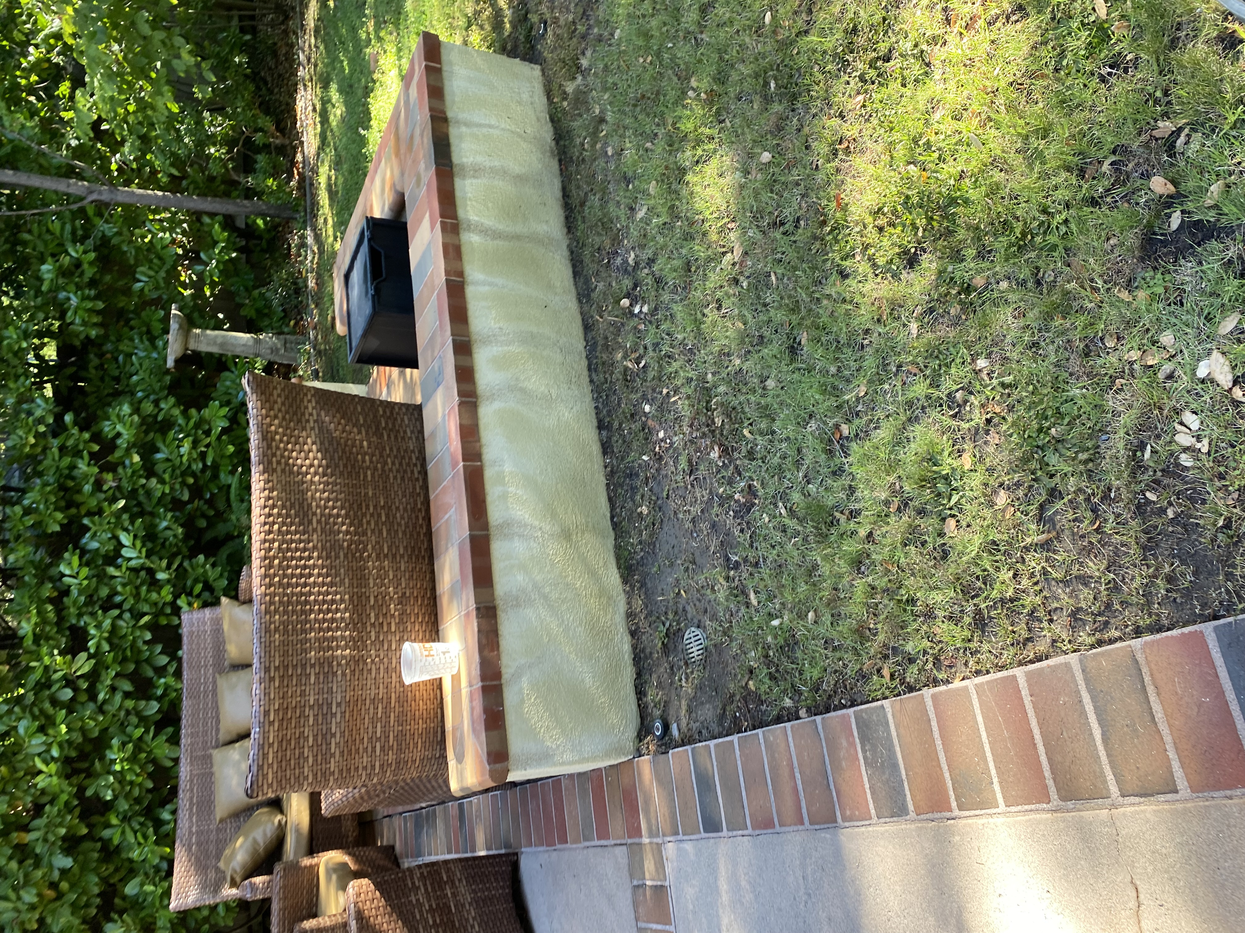 After — Palo Alto driveway clean, original concrete color revealed