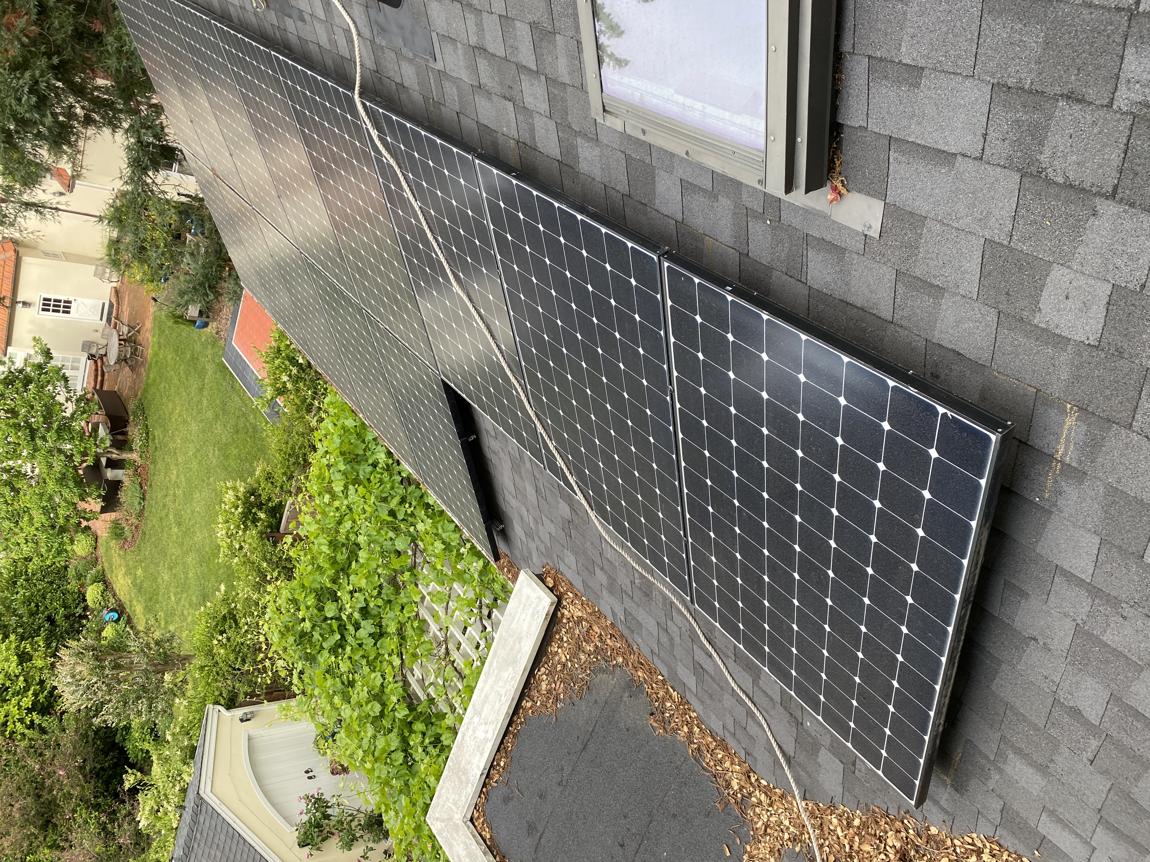 Before — Palo Alto eave with bird nesting debris and droppings