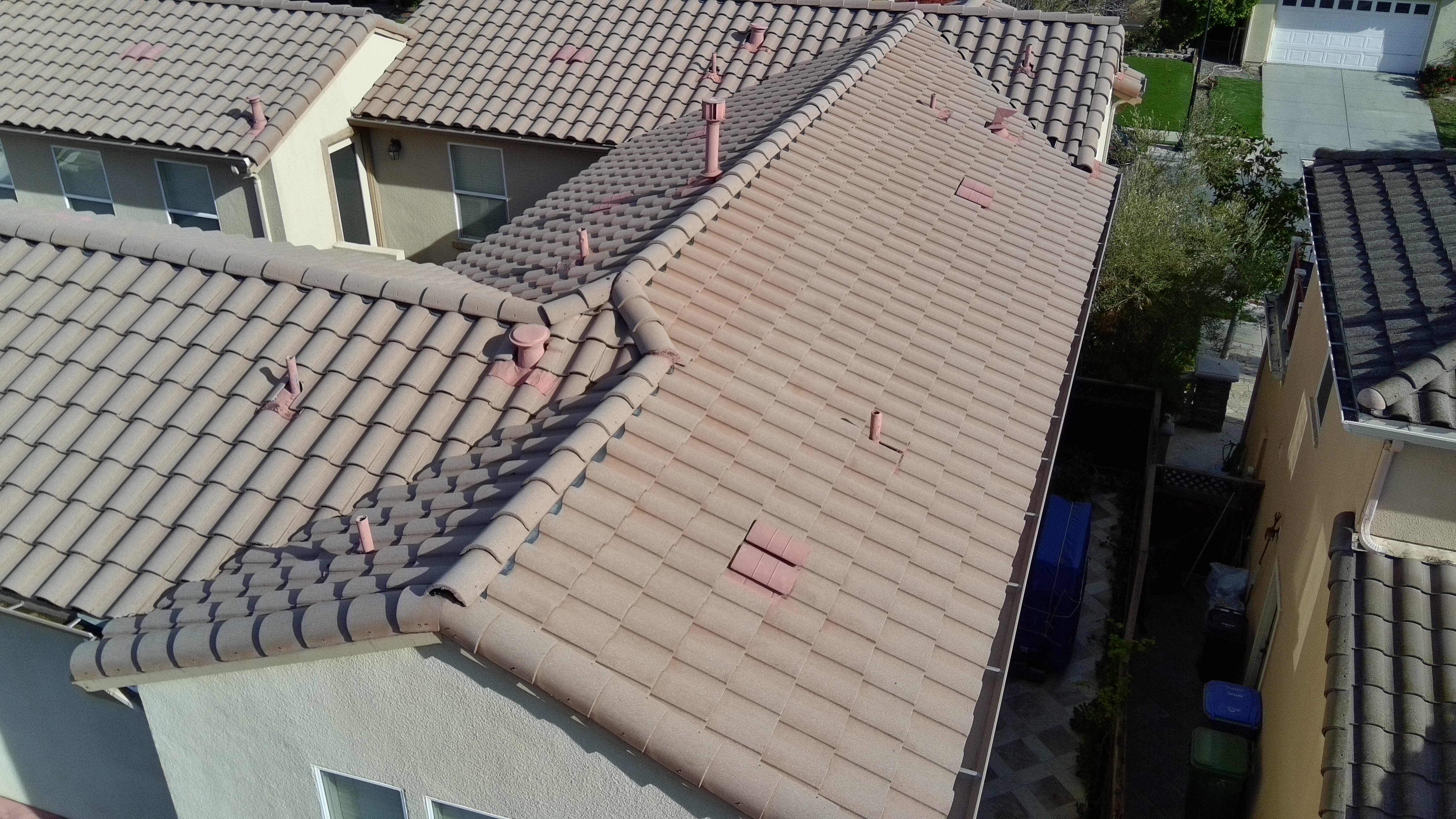 After — San Jose S-tile roof tile clean, streaking fully removed