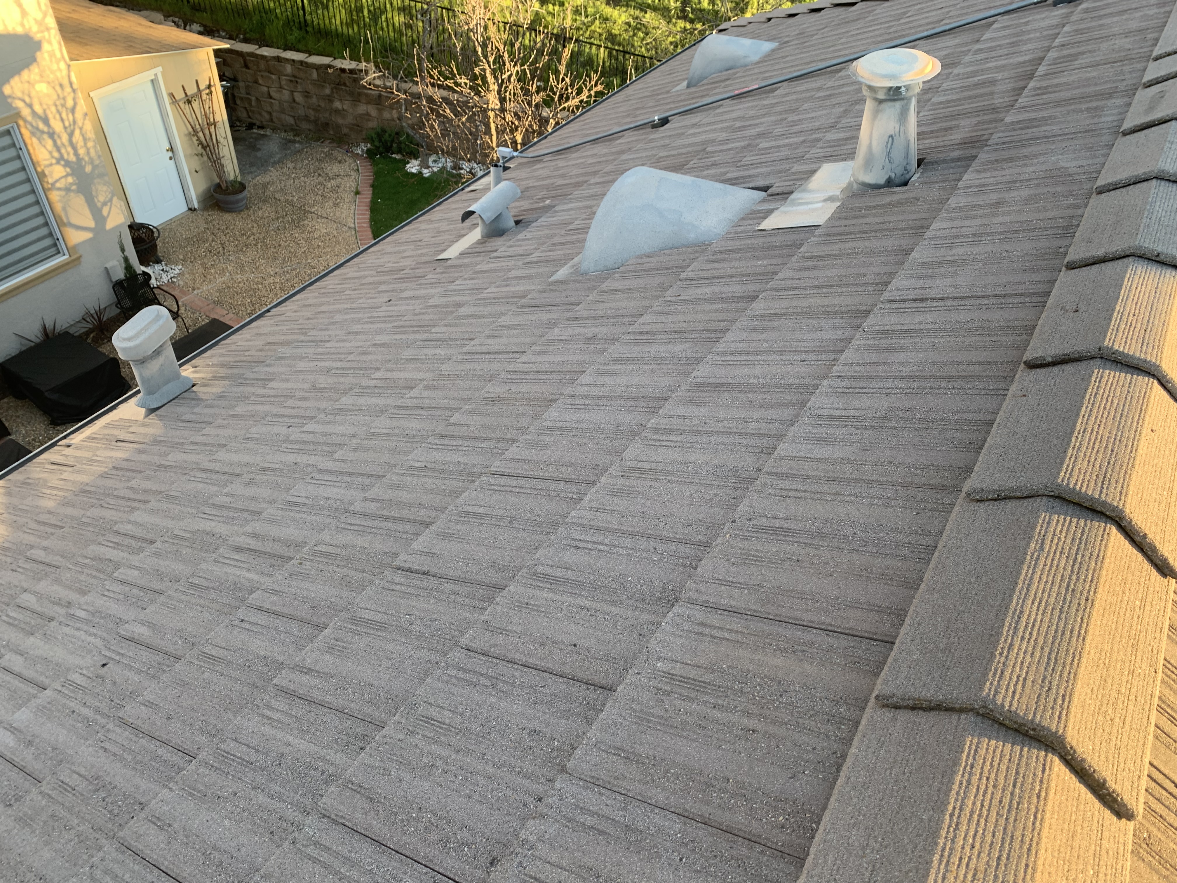 After — San Jose flat tile roof natural tile color restored