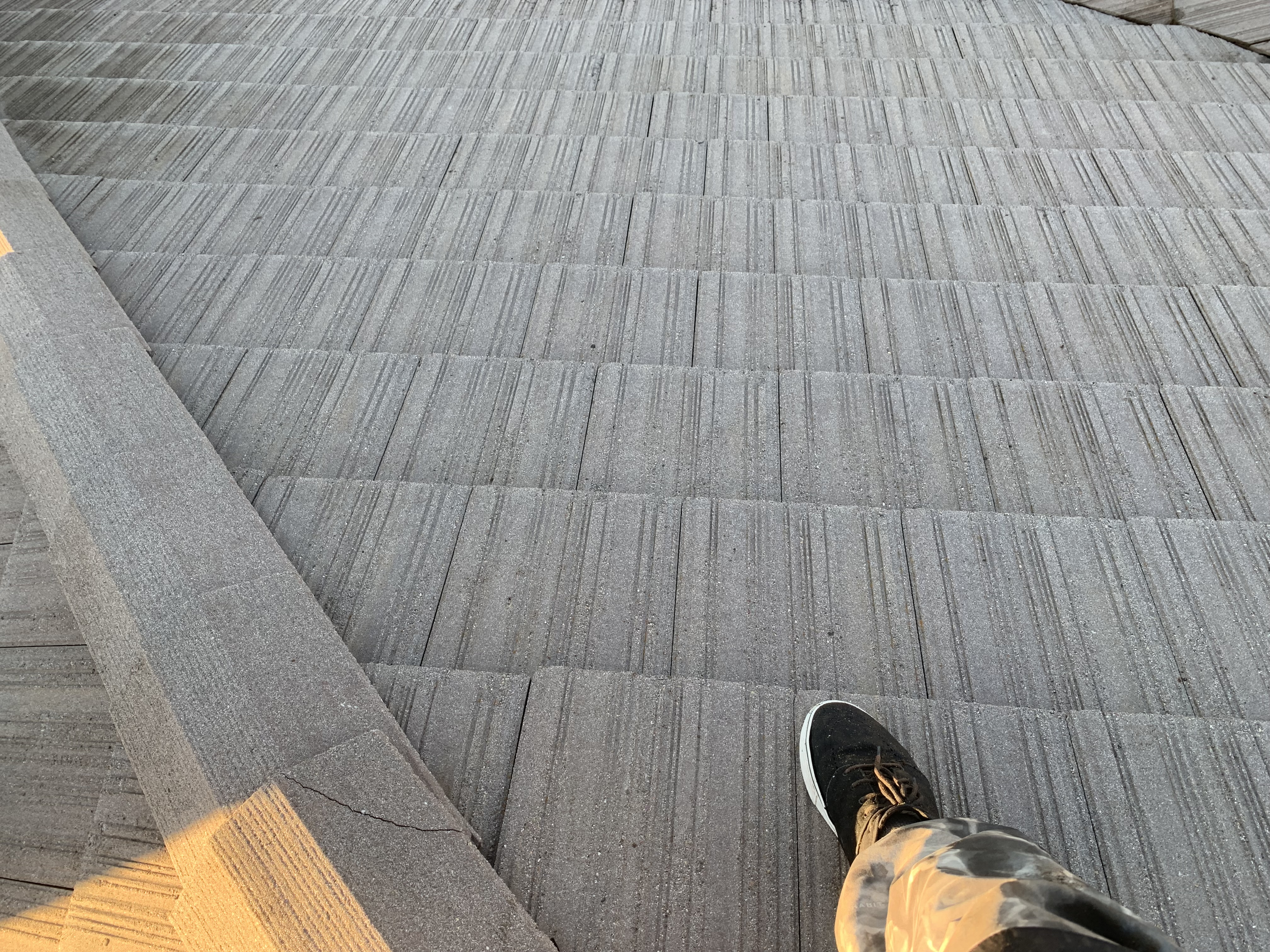 After — San Jose flat concrete tile ridge line clean