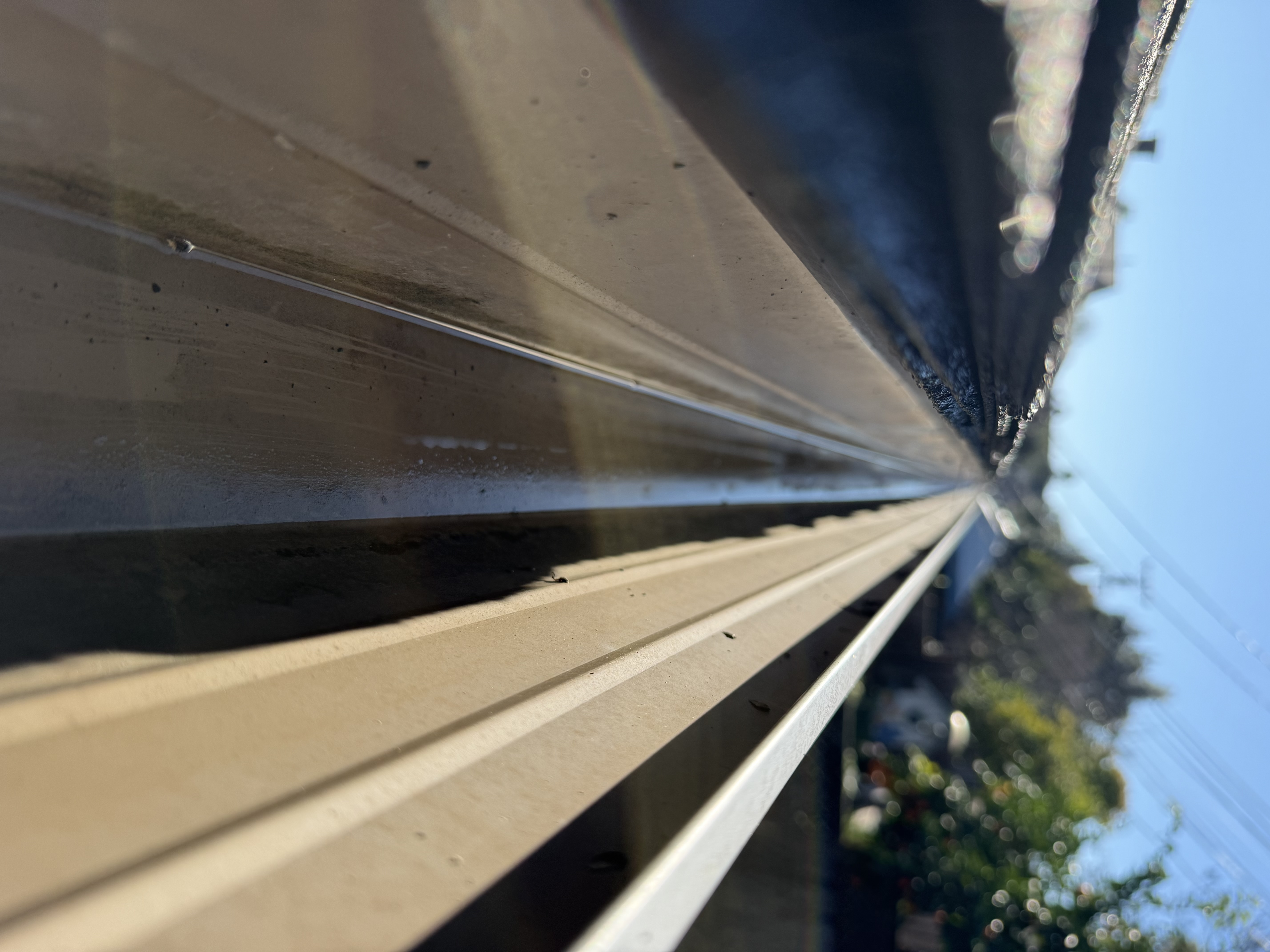 After — San Jose gutter trough clear after full flush