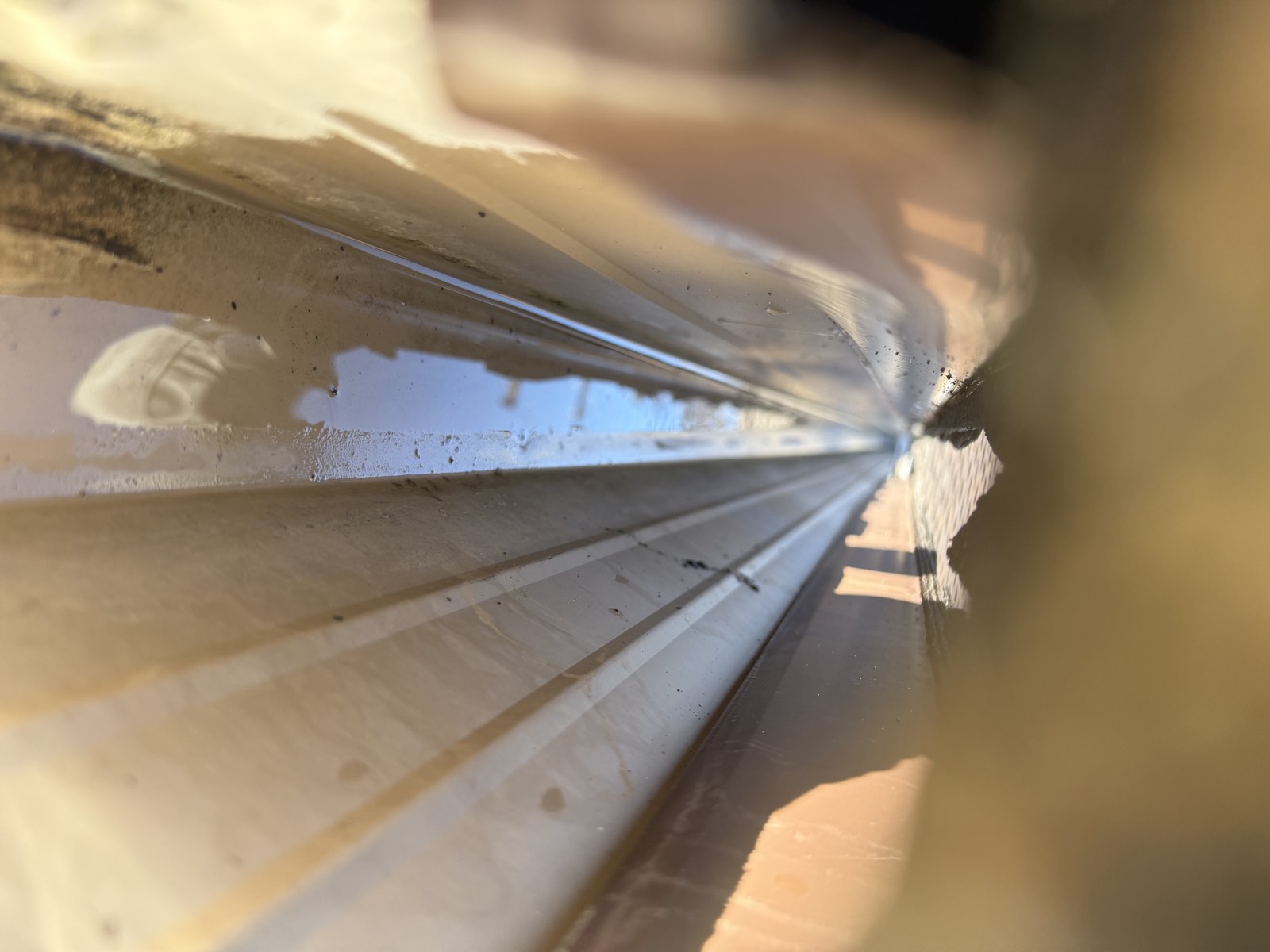 After — cleaned San Jose gutter ready for micro-mesh panels