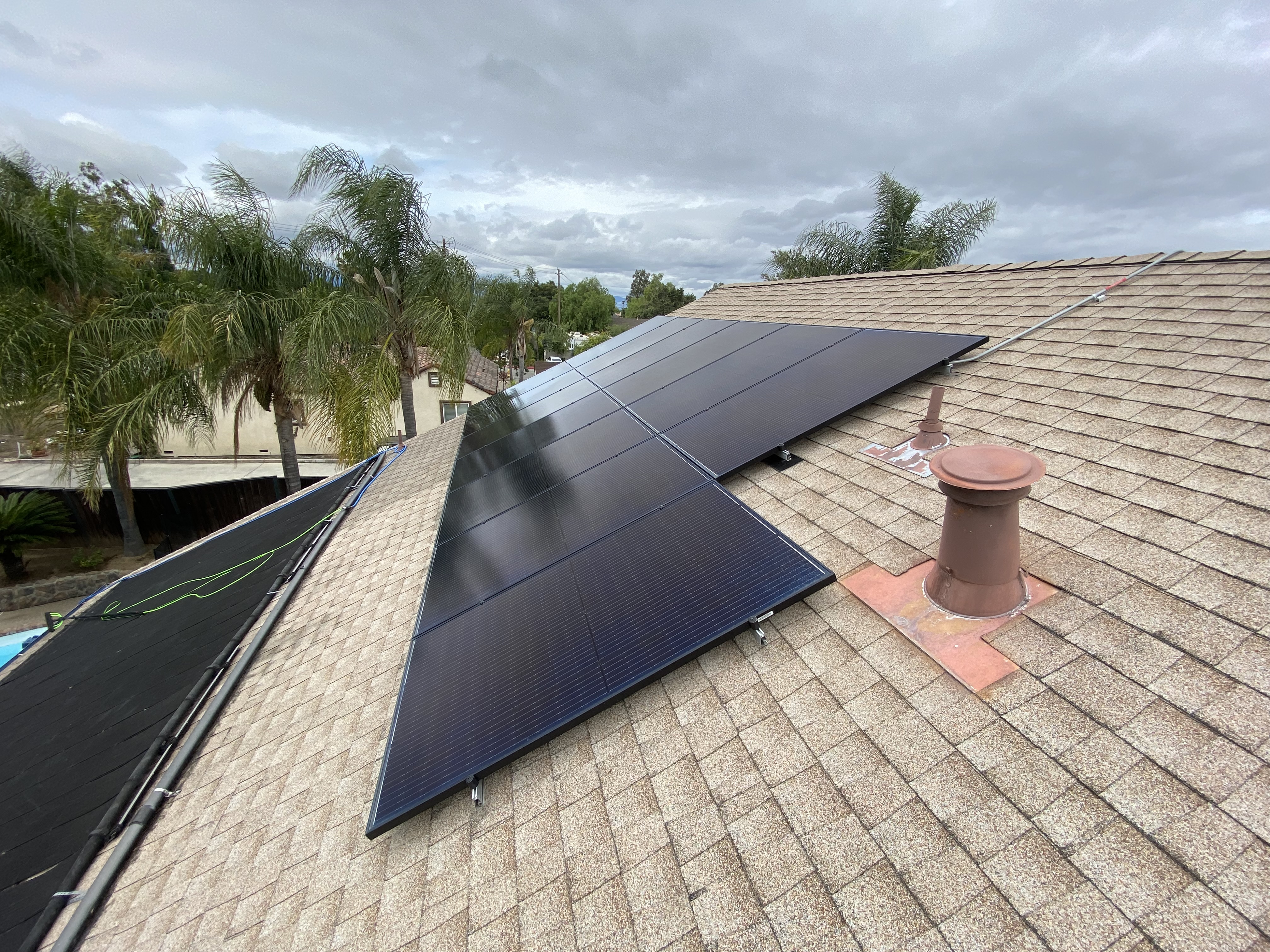 After — San Jose solar panels clean after deionized wash
