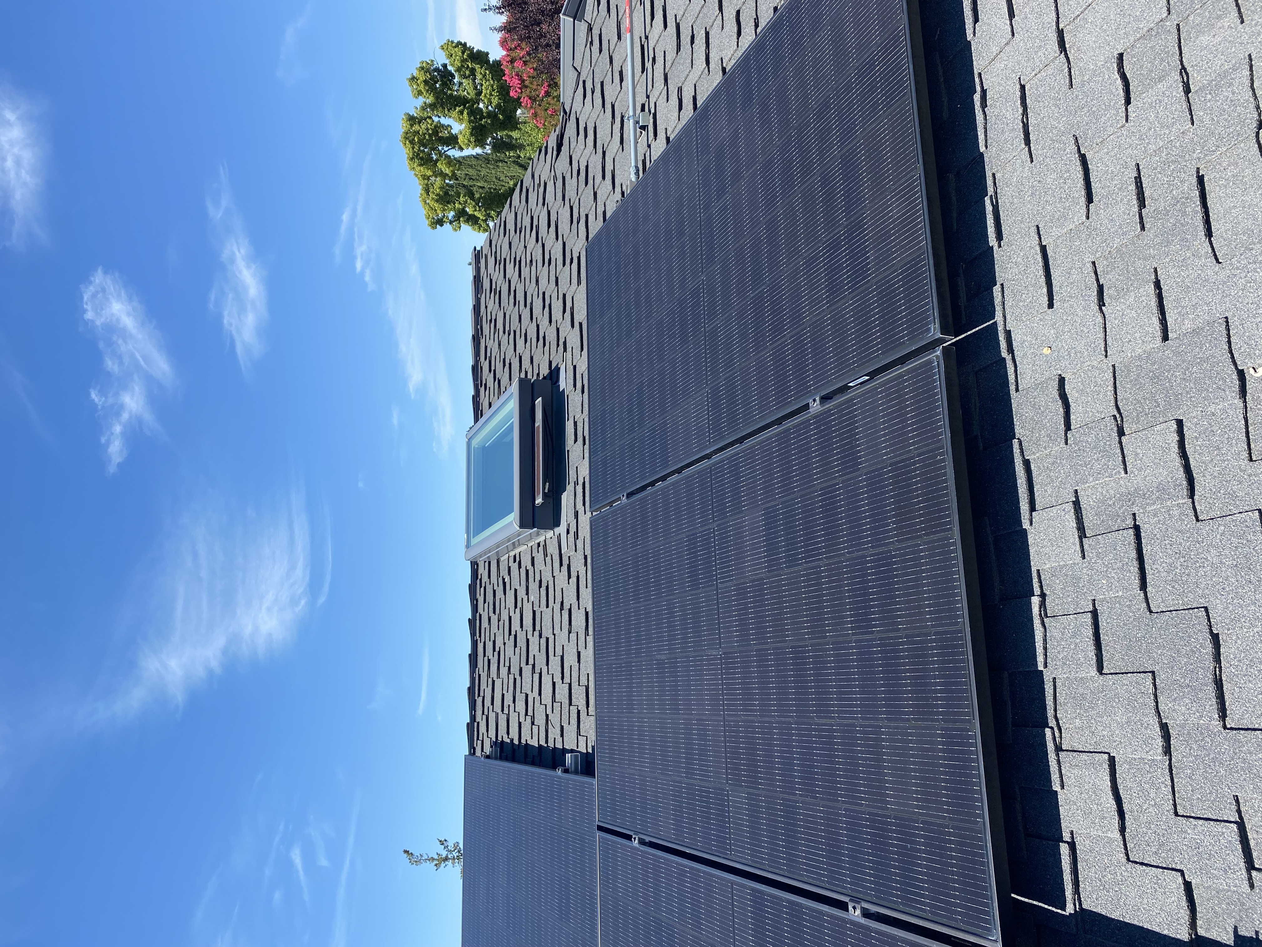 After — San Jose solar panels clean, glass clear after deionized wash