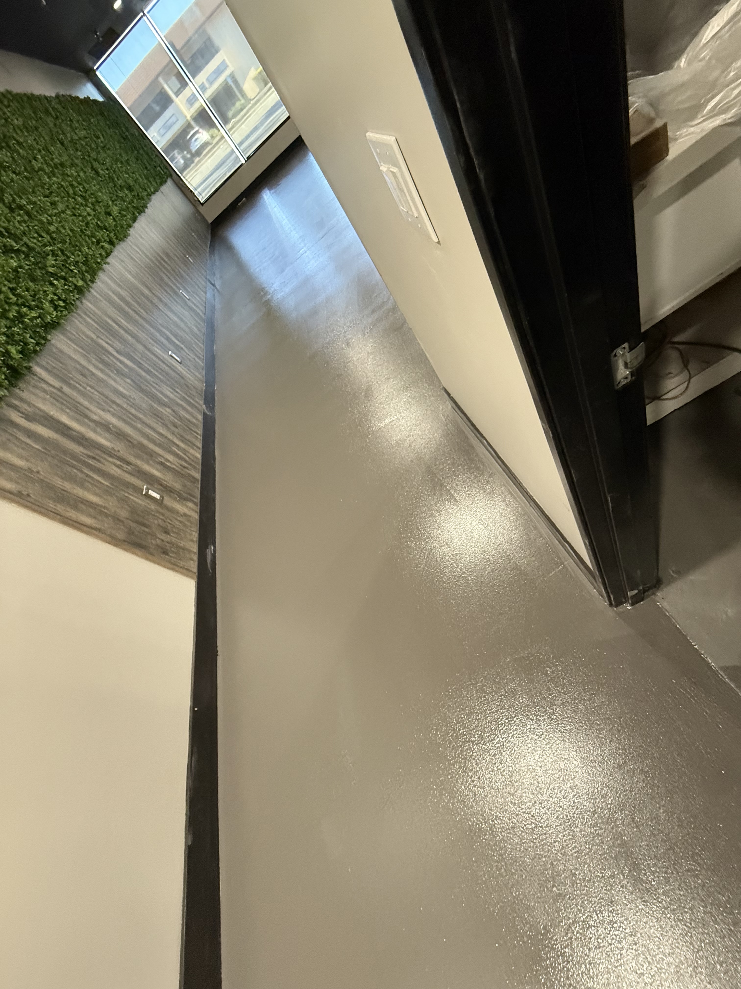 After — San Jose concrete floor finished with solid color epoxy