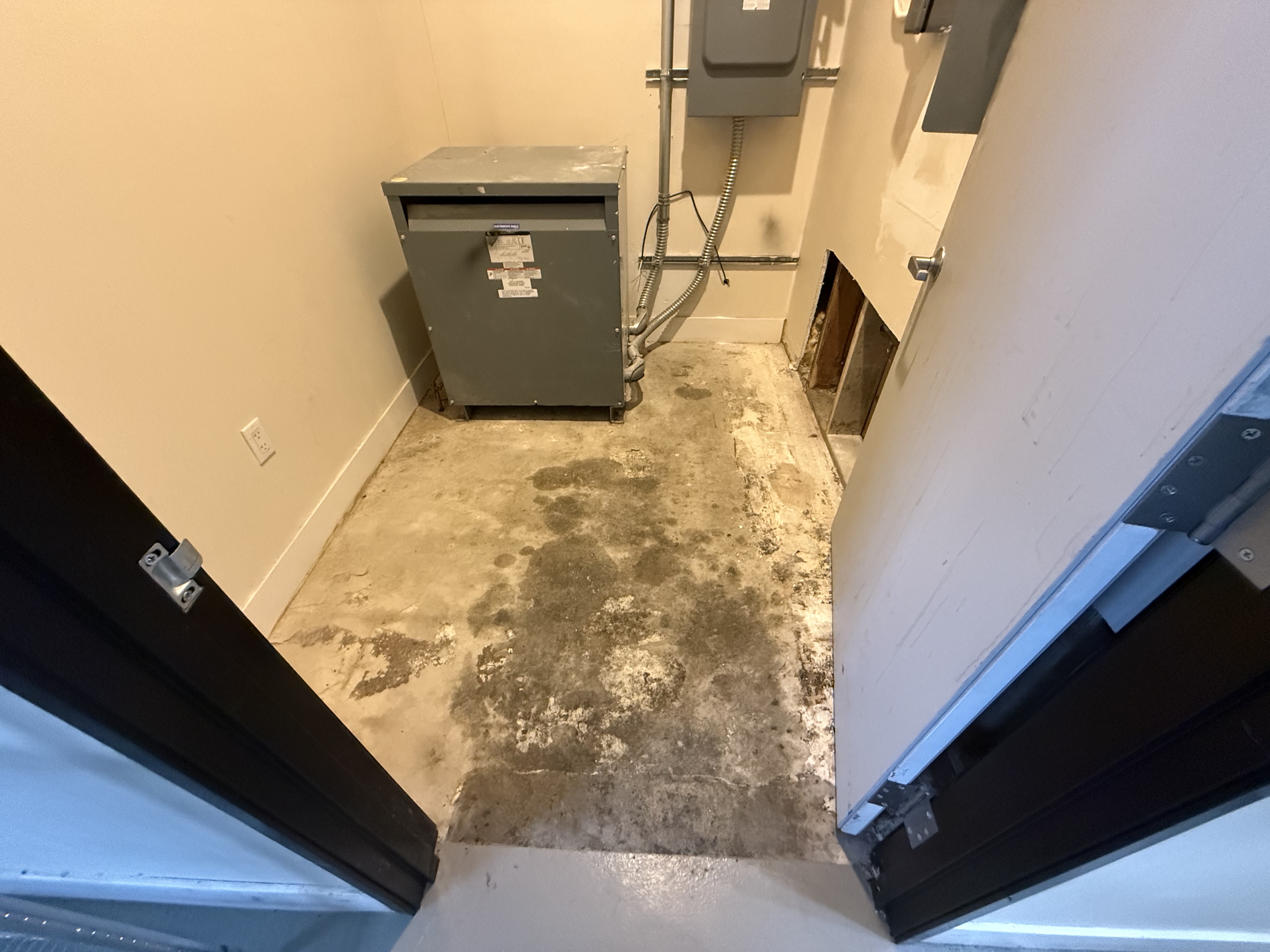 Before — San Jose concrete surface before epoxy flooring project