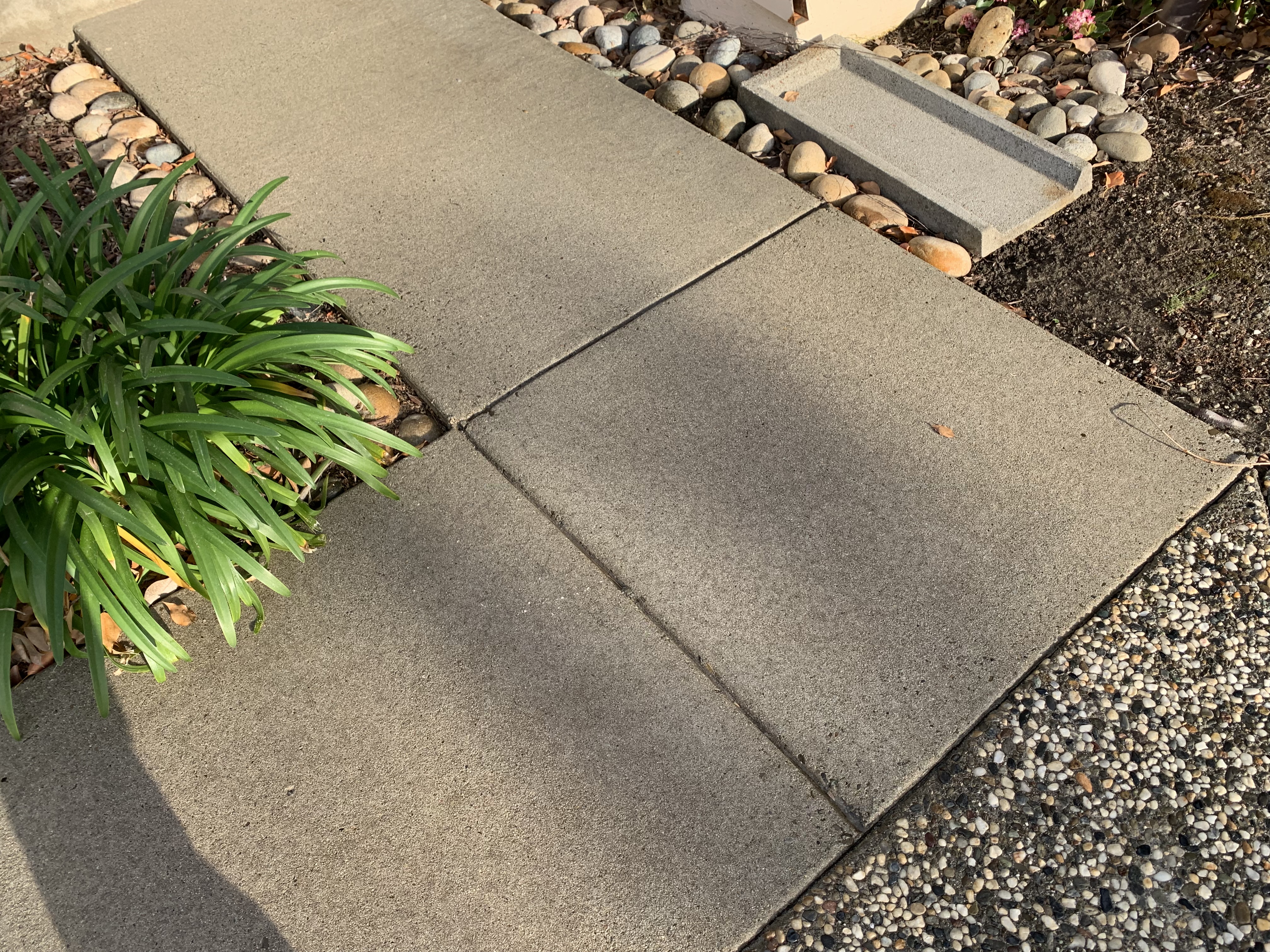 After — Sunnyvale hardscape cleaned, buildup and staining removed