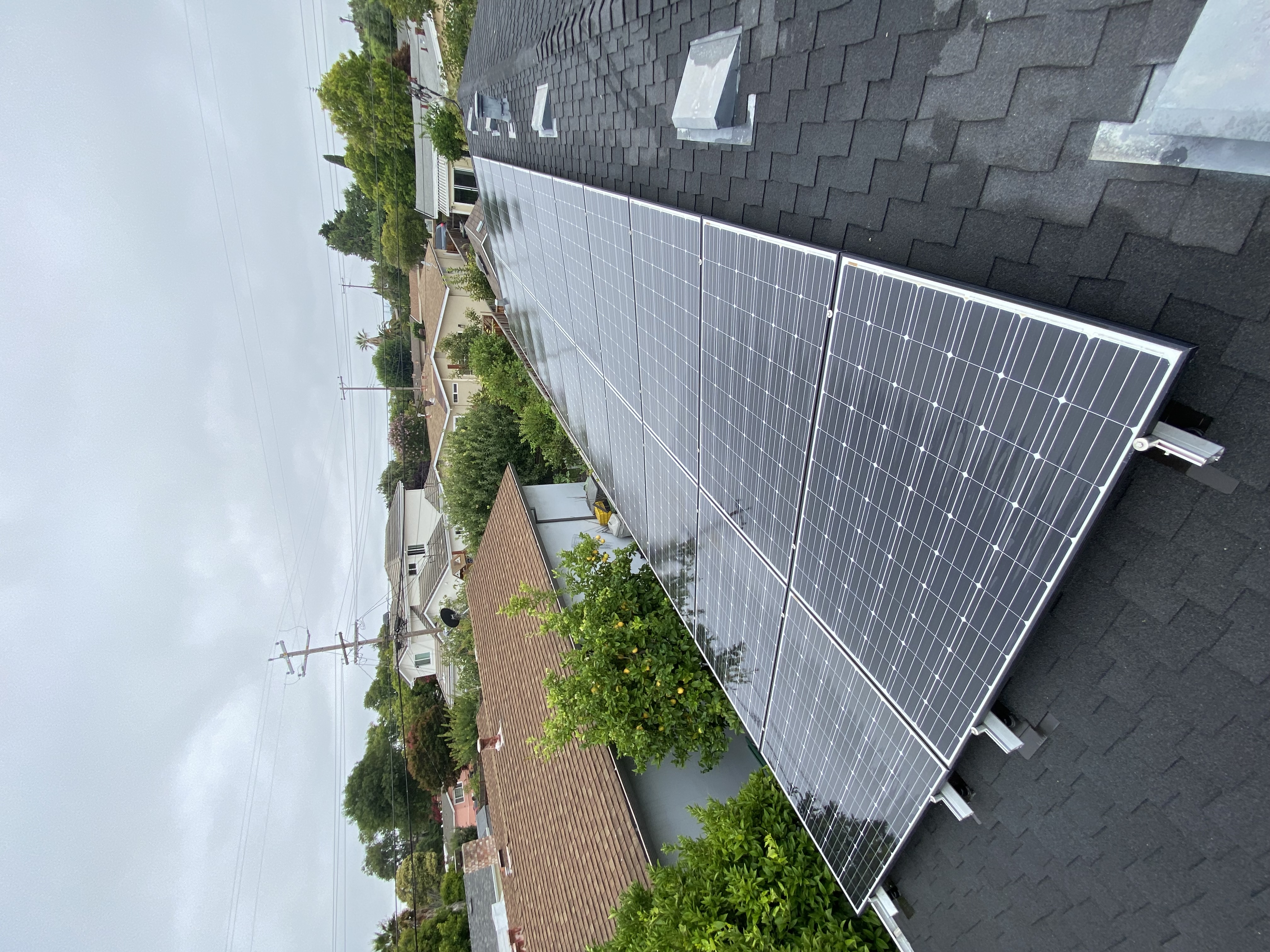After — Sunnyvale residential solar panels fully cleaned, output recovered