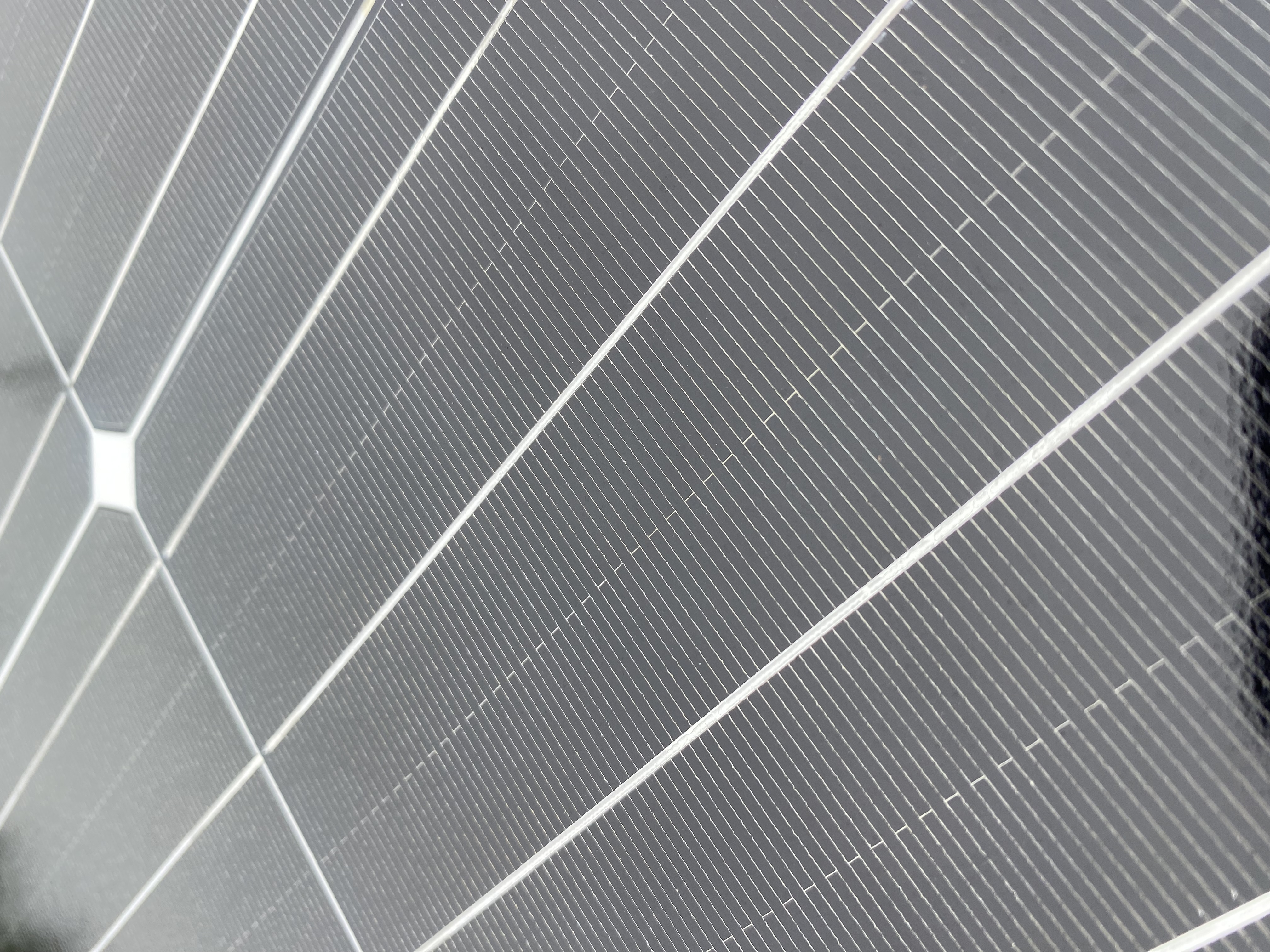 After — Wide view Sunnyvale solar array cleaned and clear