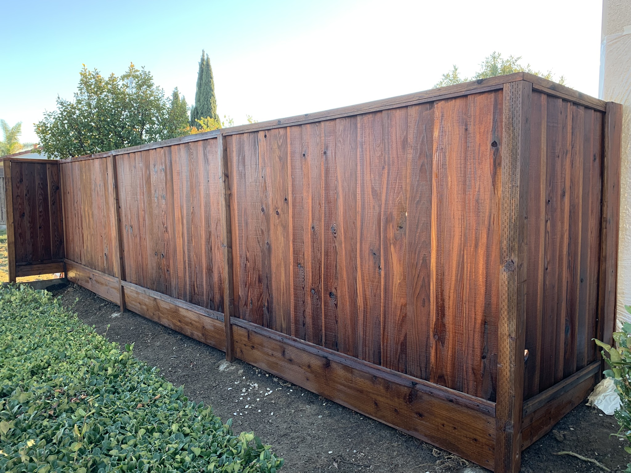 Fence staining and sealing in San Jose CA — professional wood fence staining by Bull Run Exterior Wash LLC